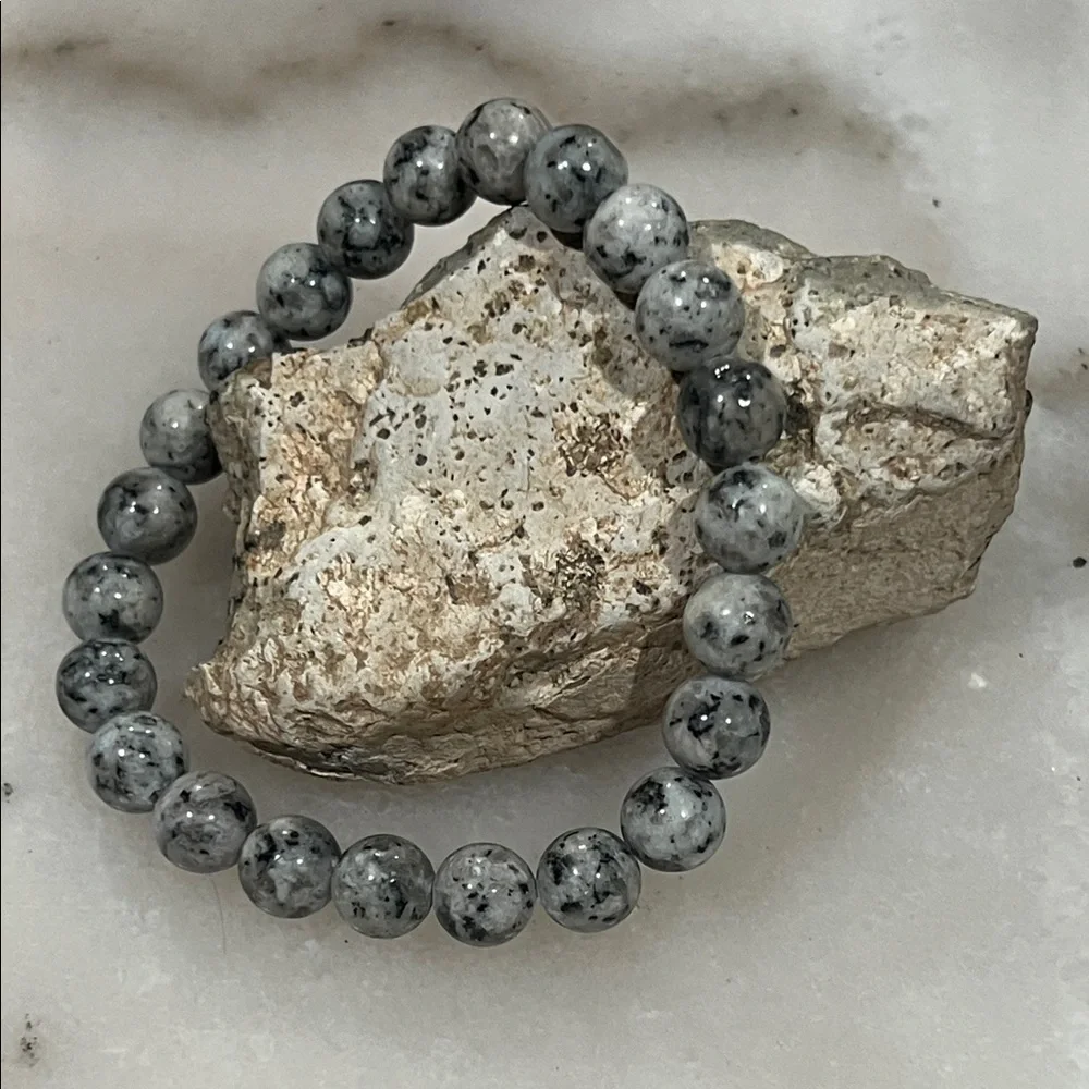 Japanese Kazan Stone 8mm Beaded Stretch Bracelet